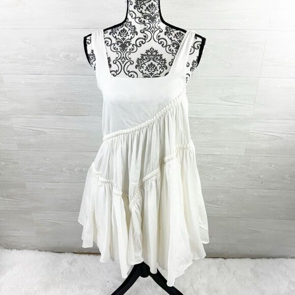 AJE Casabianca Braided Asymmetrical Cotton Minidress - Picture 4 of 14